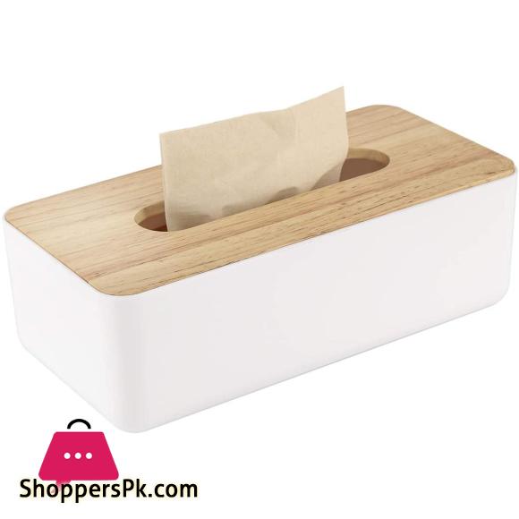 Ziba Sazan Wooden Tissue Box Cover