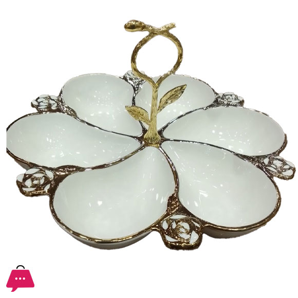 Angela Ceramic Dry Fruit Dish 6 Portion