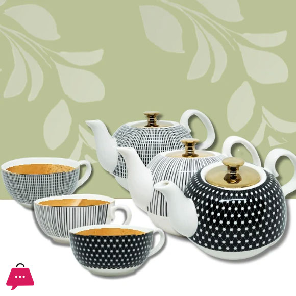 Ceramic Kettle With Cup Elegant & Stylish Tea Set