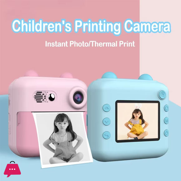 Childrens Camera Instant Shoot Photo print HD Digital Thermal Printer For Kids