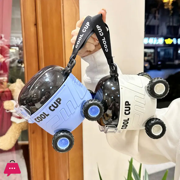 Cool Cartoon Mars for RoveR Water Cup with Straw - Portable Durable Polycarbonate Plastic Fun Design