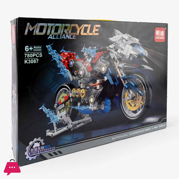 Creative Construction Super Bike Building Blocks Set