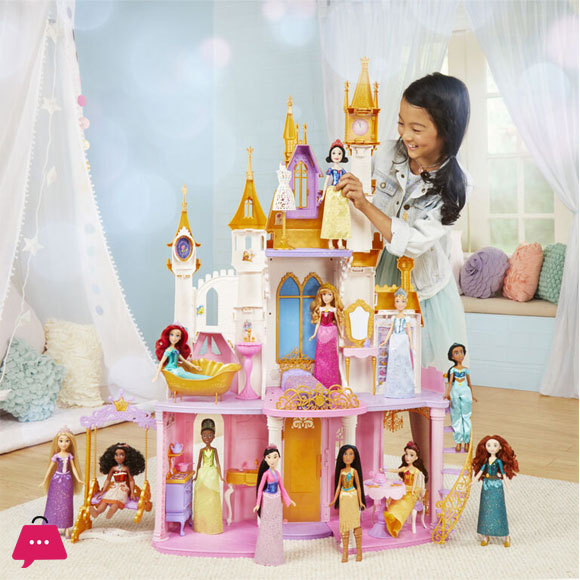 Disney Princesse Chateau Royal Maison De Poupees Avec Meubles Et Accessoires
