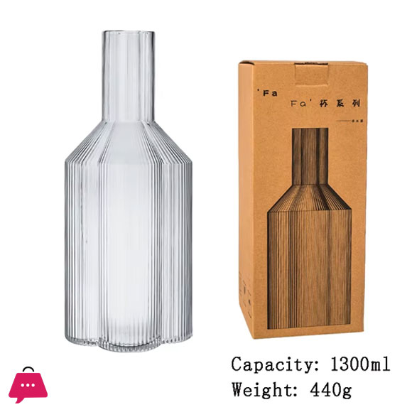 Flower Shaped Bedside Carafe 1500ml