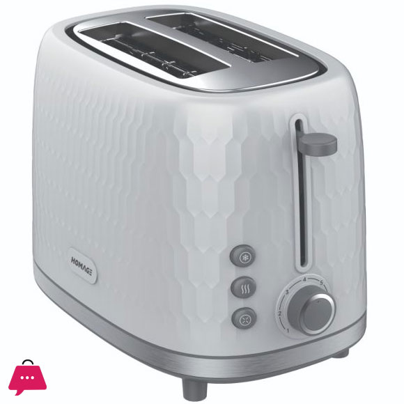Homage Ceremic Toaster (Manual & Button Control) HTT-902B0
