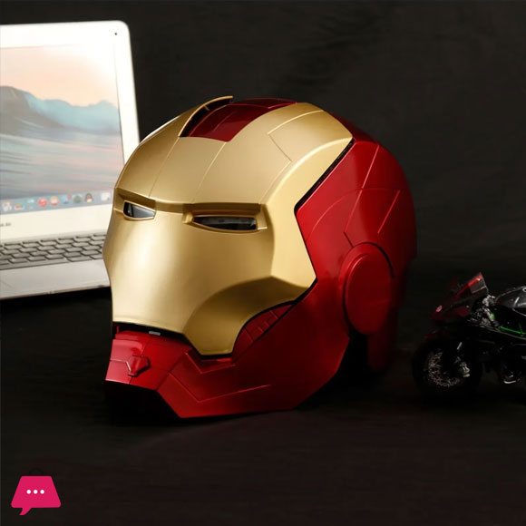 Iron Man Superhero Helmet Mask with LED Light