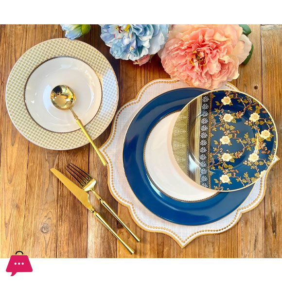 JOHANSON BROS Bone China Plate Set 18 Pcs
