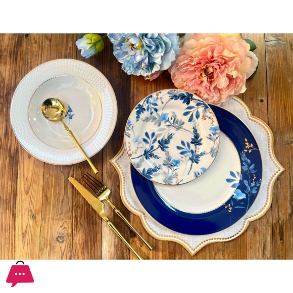 JOHANSON BROS Bone China Plate Set 18 Pcs