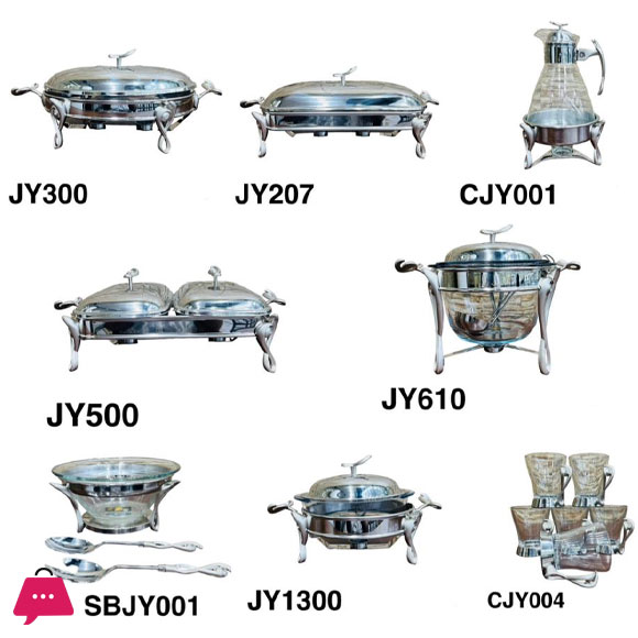Paramount Series Casserole Buffet Food Warmer Serving Kettle & Mugs