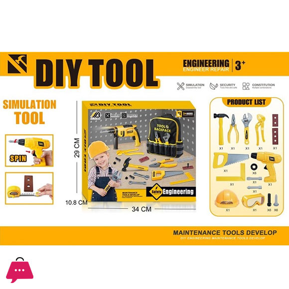 Kids Simulation Tool Kit Bagpack