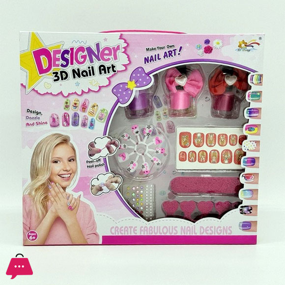 Manicure Set Nail ART-3 Varnish + Design