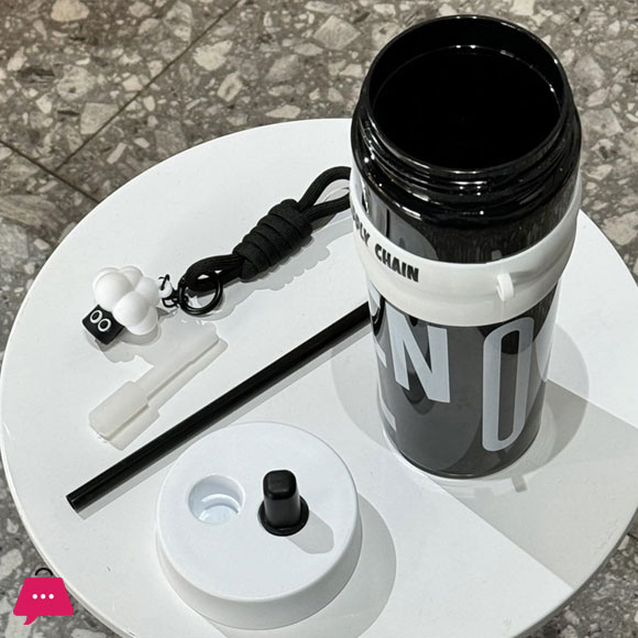 Plastic Water Bottle with Chug Lid and Carry Handle 950ml