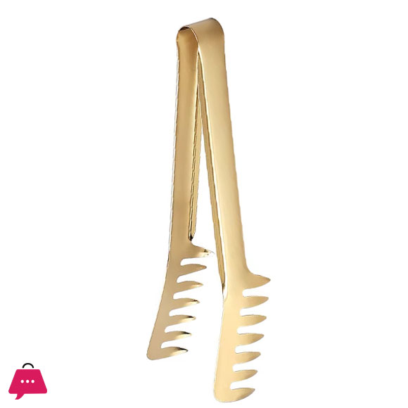 SHENGYA Stainless Steel Kabab Tong Golden 1-Pcs