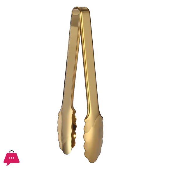 SHENGYA Stainless Steel Kabab Tong Golden 1-Pcs