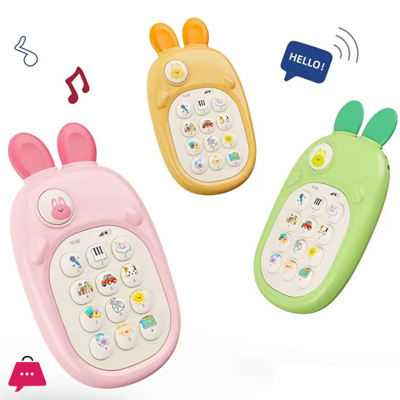 Simulation Mobile Phone Bite Music Story Childrens Educational Plastic