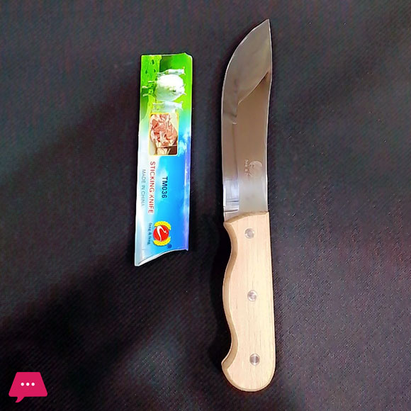 Stainless Steel Meat Knife Woden Handle