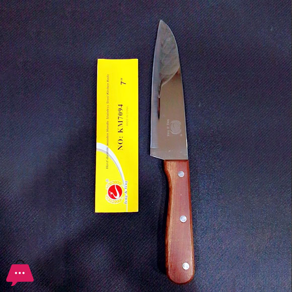 Stainless Steel Meat Knife Woden Handle