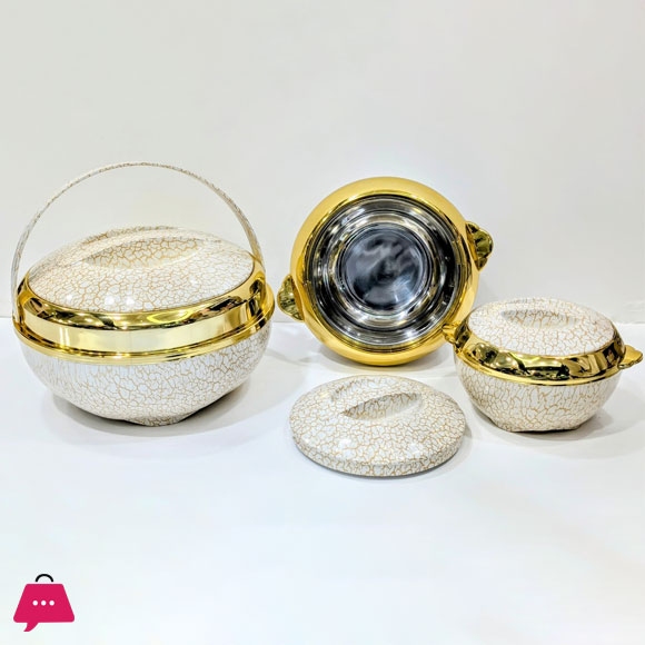 Stonic Chrome 3 Pcs Hot Pot Set