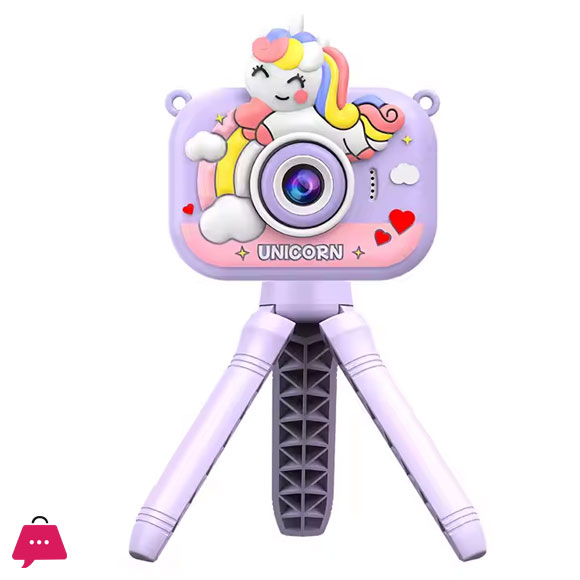 Unicorn Y6 HD Dual-camera Camera with Stand Dual-lens Shooting Camera Childrens Toy Painting