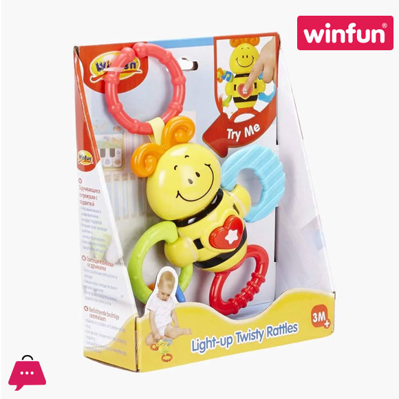 Winfun Light Up Twisty Rattle- Bees 0625