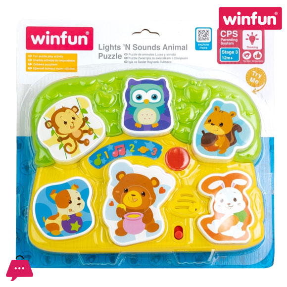 Winfun Lights N Sounds Animal Puzzle - 0771-01