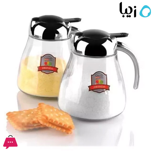 Ziba Sazan Pingu Sugar Container Chromic 11 × 10 × 9