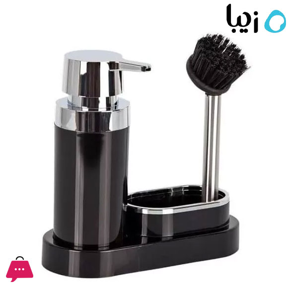 Zibasazan Pompak Liquid Soap Dispenser and Brush