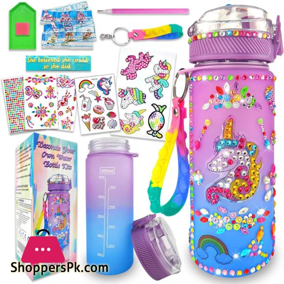 Decorate Your Own Water Bottle Kits for Girls DIY Arts and Crafts