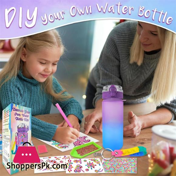 Decorate Your Own Water Bottle Kits for Girls DIY Arts and Crafts