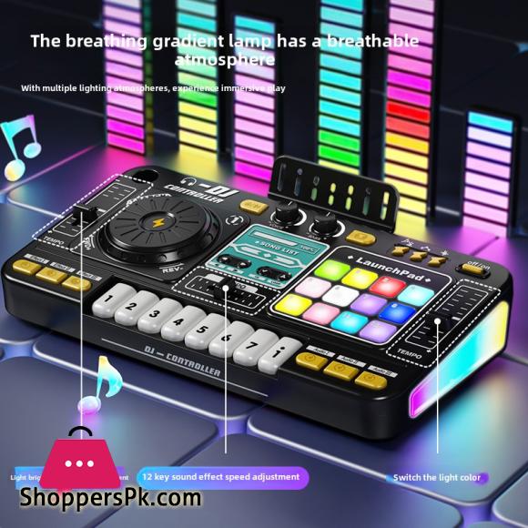 Multifunctional Simulation DJ Player Controller Electronic DJ Mixer Organ Musical Instruments with Microphones