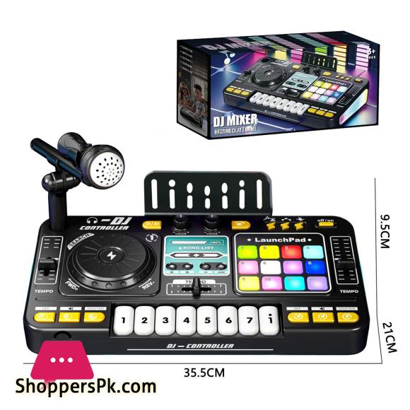 Multifunctional Simulation DJ Player Controller Electronic DJ Mixer Organ Musical Instruments with Microphones
