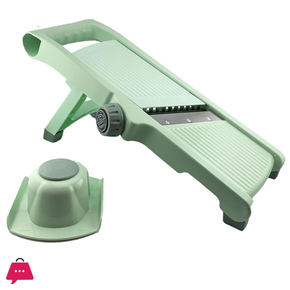 Adjustable and Safe Mandoline Slicer for Kitchen, Multifunction Vegetable and Fruit Cutter