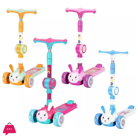 Bunny Scooter For Kids - Riding Scooty For Kids - 26113