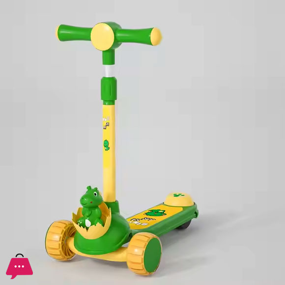 Dino 3 Wheel Lightweight Adjustable Kids Scooter Foldable Kids Scooty