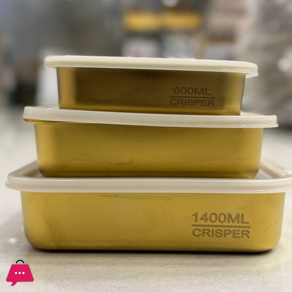Durable Stainless Steel Food Storage Containers Set - Leak-Proof 600,1000,1400,ML