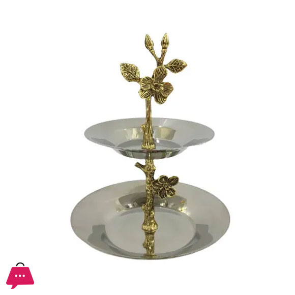 Orchid 2 Tier Sweet Dish WB725