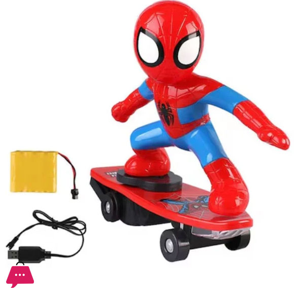 Spider-Man Electric Remote Control Stunt Car Toy for Kids