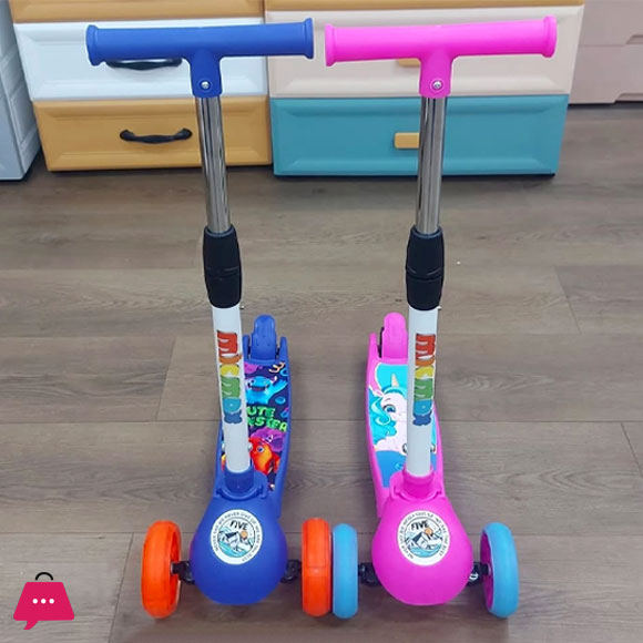 Three-Wheeled Cartoon Kids Scooter up to 40 kg