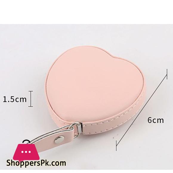 1PC Cute Heart Shape Measure Tape Flexible Ruler Cloth Ruler