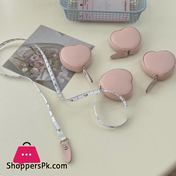 1PC Cute Heart Shape Measure Tape Flexible Ruler Cloth Ruler