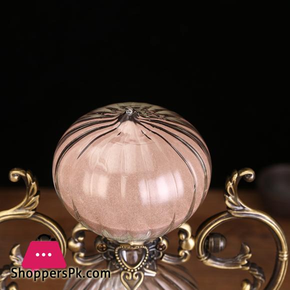 30 Min Metal Retro Hourglass Home Desktop Decor Sand Clock