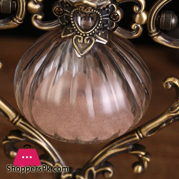 30 Min Metal Retro Hourglass Home Desktop Decor Sand Clock