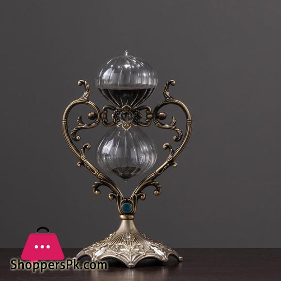 30 Min Metal Retro Hourglass Home Desktop Decor Sand Clock