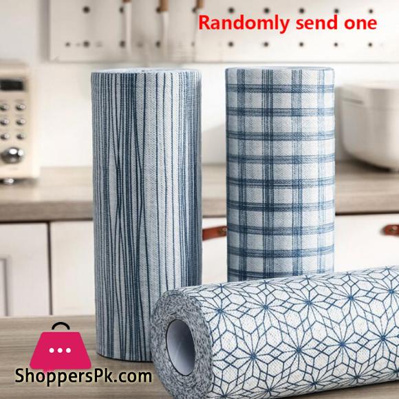 40Pcs Kitchen Roll Lazy Dishcloth Rag Reusable Cleaning Cloths Strong Absorbent Thicken Multi-purpose Non-woven Towel