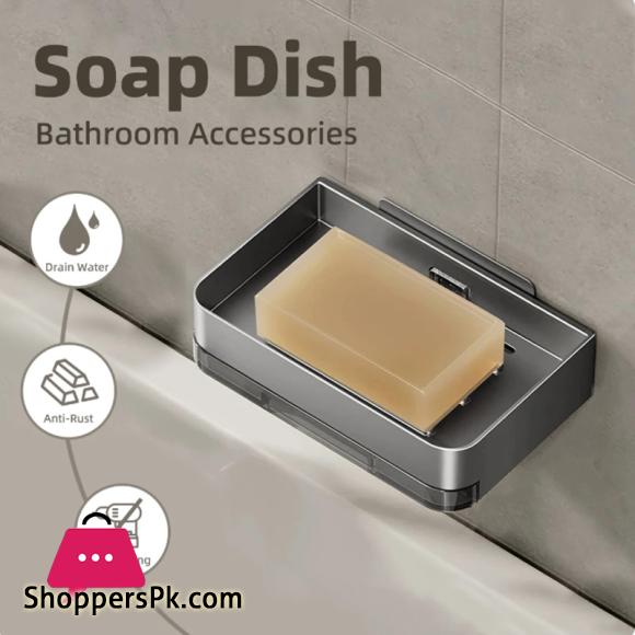 Bathroom Soap Holder Free-Punching Wall Mounted Soap Sponge Holder