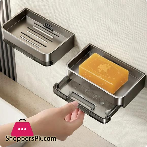Bathroom Soap Holder Free-Punching Wall Mounted Soap Sponge Holder