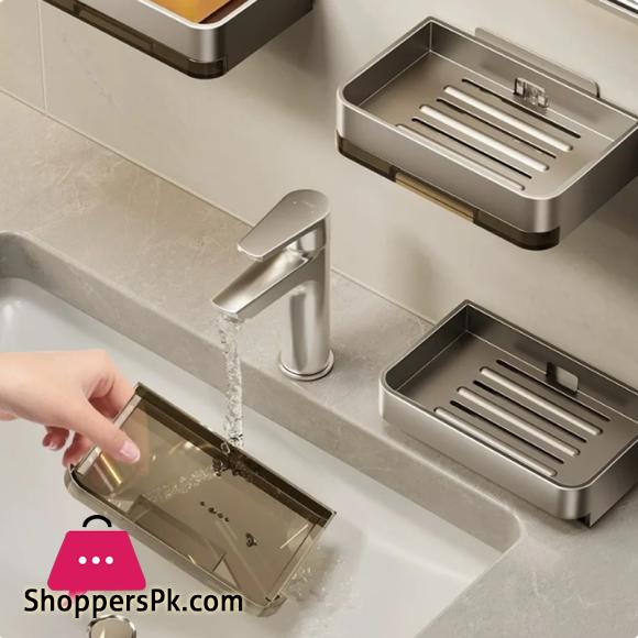 Bathroom Soap Holder Free-Punching Wall Mounted Soap Sponge Holder