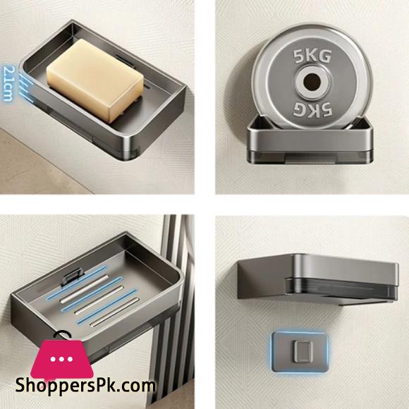 Bathroom Soap Holder Free-Punching Wall Mounted Soap Sponge Holder