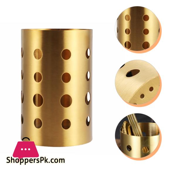 Chopsticks Holder Stainless Steel Kitchen Tool Utensil Canister Cutlery Holder