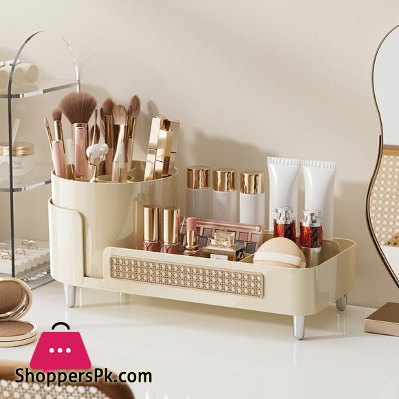 Cosmetics Storage Case Desktop Revolving Pen Holder Dressing Table Skin Care Storage Makeup Holder